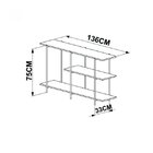 Aparador 136cm Industrial Tube Vermont/preto