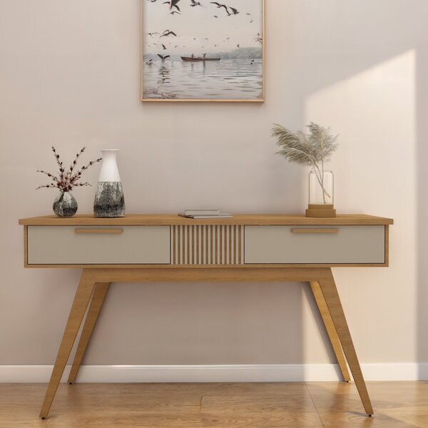 Aparador 160cm 2 Gavetas Lívia Valdemóveis Cinamomo/off White