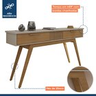 Aparador 160cm 2 Gavetas Lívia Valdemóveis Off White/cinamomo