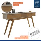 Aparador 160cm 2 Gavetas Lívia Valdemóveis Off White/cinamomo