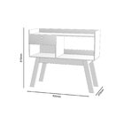 Aparador 1 Gaveta 2 Nichos Clássico Freijó