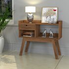 Aparador 1 Gaveta 2 Nichos Clássico Freijó