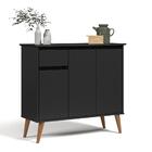 Aparador 1 Gaveta 3 Portas Londres Preto