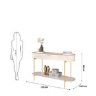 Aparador 1 Gaveta Com Pés Metálicos Caren Dj Móveis