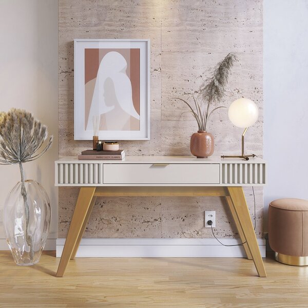 Aparador 1 Gaveta Riviera Móveis Águas Brasileiras Off White