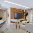 Aparador 1 Gaveta Riviera Móveis Águas Brasileiras Off White