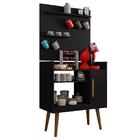 Aparador 1 Porta E Painel 2 Prateleiras Cantinho Do Café Plus