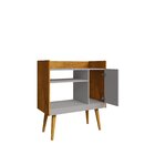 Aparador 1 Porta Vintage Retrô Café Naturalle/off-white