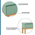 Aparador 2 Gavetas Em Mdf E Pés Em Madeira Maciça Bento Yesca