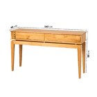 Aparador 2 Gavetas Madeira Maciça Seiva Cabecasa Madeiraorigi