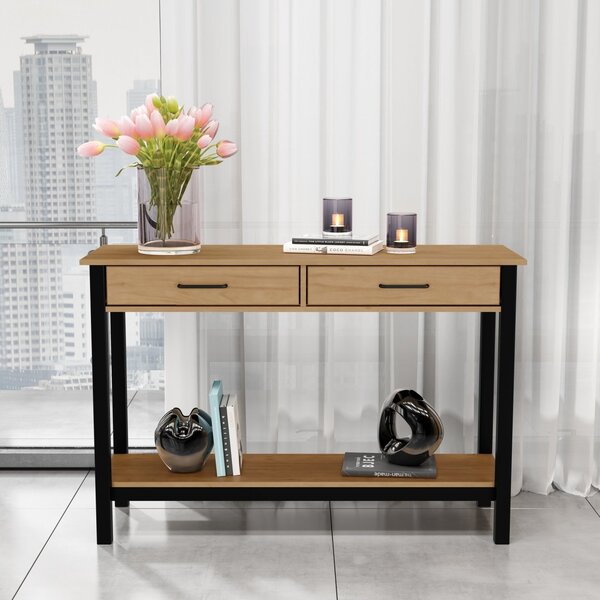 Aparador 2 Gavetas Madri Roble/preto