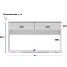 Aparador 2 Gavetas New Bonito Linea Brasil