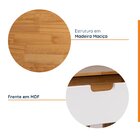 Aparador 2 Gavetas Nina Yescasa Amêndoa/branco