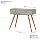 Aparador 2 Gavetas Retrô York  Off White