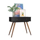 Aparador 2 Gavetas Retrô York  Preto