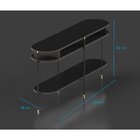 Aparador 2 Nichos Blum Gold Carmo Móveis Preto