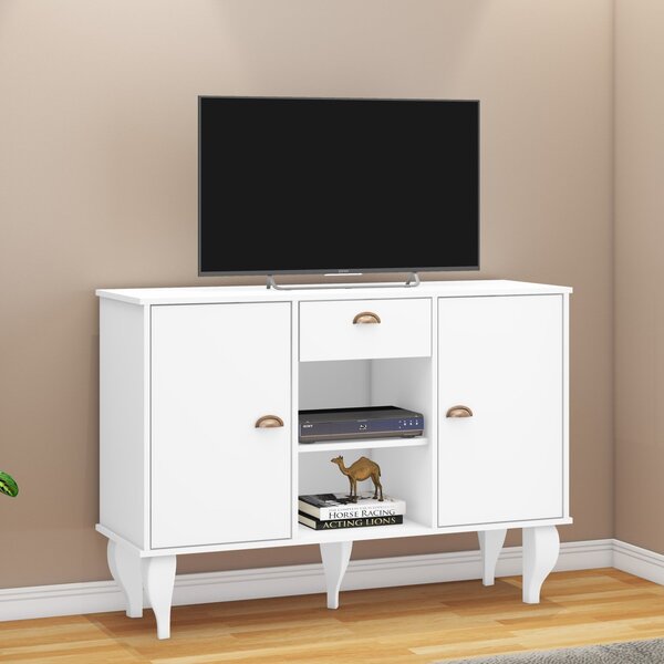 Aparador 2 Portas 1 Gaveta 2 Nichos Clássico Cl4013 Branco