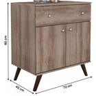 Aparador 2 Portas 1 Gaveta Rústico Rt 3021 - Móvel Bento