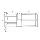 Aparador 2 Portas 2 Prateleiras Deco