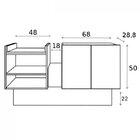 Aparador 2 Portas 2 Prateleiras Deco