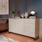 Aparador 2 Portas 4 Gavetas Scandinavian Movenord Itapuã/pero