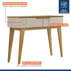 Aparador 2 Portas Belíssima  Off White/cinamomo