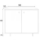 Aparador 2 Portas Br52  Branco/madeirado