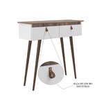 Aparador 2 Portas Dallas J Carvalho Nogueira/branco