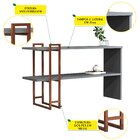 Aparador 2 Prateleiras 136cm 4034 Jb Bechara Ônix