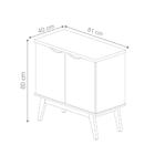 Aparador 2p Paul Off White/cumarú