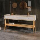 Aparador 3 Gavetas Com Pés De Madeira Jade 150cm