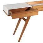 Aparador 3 Gavetas Realeza Espresso Móveis Cinamomo/off