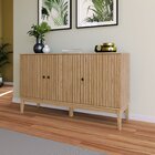 Aparador 3 Portas 134,7x77x38,5 Cm Mel