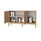 Aparador 3 Portas 134,7x77x38,5 Cm Mel