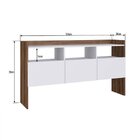 Aparador 3 Portas Sabor Sensações Yescasa Cores Neutras