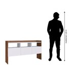 Aparador 3 Portas Sabor Sensações Yescasa Cores Neutras