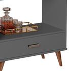 Aparador 4041 Jb Onix Pés De Madeira