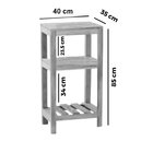 Aparador 40 Cm Madeira Maciça Natural Natural