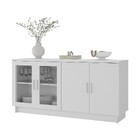 Aparador 4 Portas 2 Prateleiras Branco - Foscarini