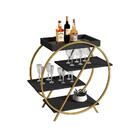 Aparador 4 Prateleira Shrek  Preto Dourado