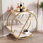 Aparador 4 Prateleira Shrek Pérola Dourado