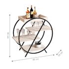 Aparador 4 Prateleira Shrek Pérola Preto