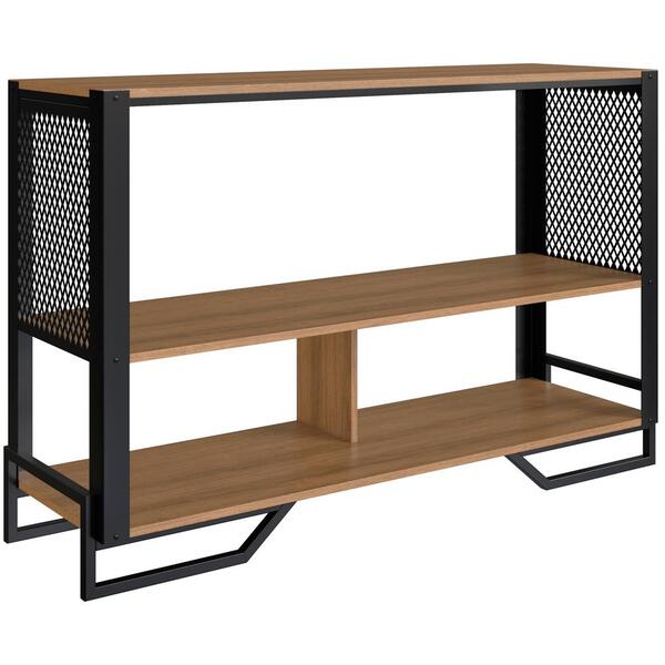 Aparador 80 Cm Estilo Industrial 2 Prateleiras Telado 1021 Pp