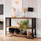 Aparador 80 Cm Estilo Industrial 2 Prateleiras Telado 1021 Pp