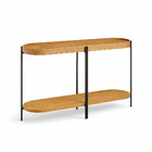 Aparador 80x139 Com Detalhes Em Couro Virginia Nature Fosco