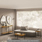 Aparador 80x139 Com Detalhes Em Couro Virginia Nature Fosco