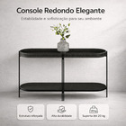 Aparador 80x139 Com Detalhes Em Couro Virginia Preto/preto Tx