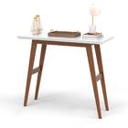 Aparador 9040 Hall Sala 90cm Tampo Mdf 30 Pés Madeira Branco/