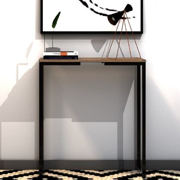 Aparador 90cm Industrial Line Preto/fresno