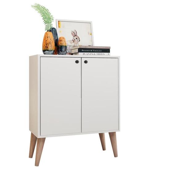 Aparador  Multiuso Buffe Retro 2 Portas Branco Equador